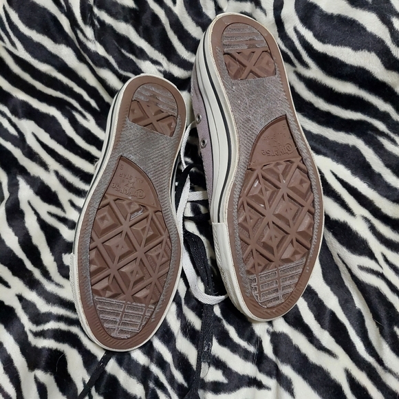 Converse All Star - Gray and Black mukti color print Double Lace shoes - Picture 2 of 3